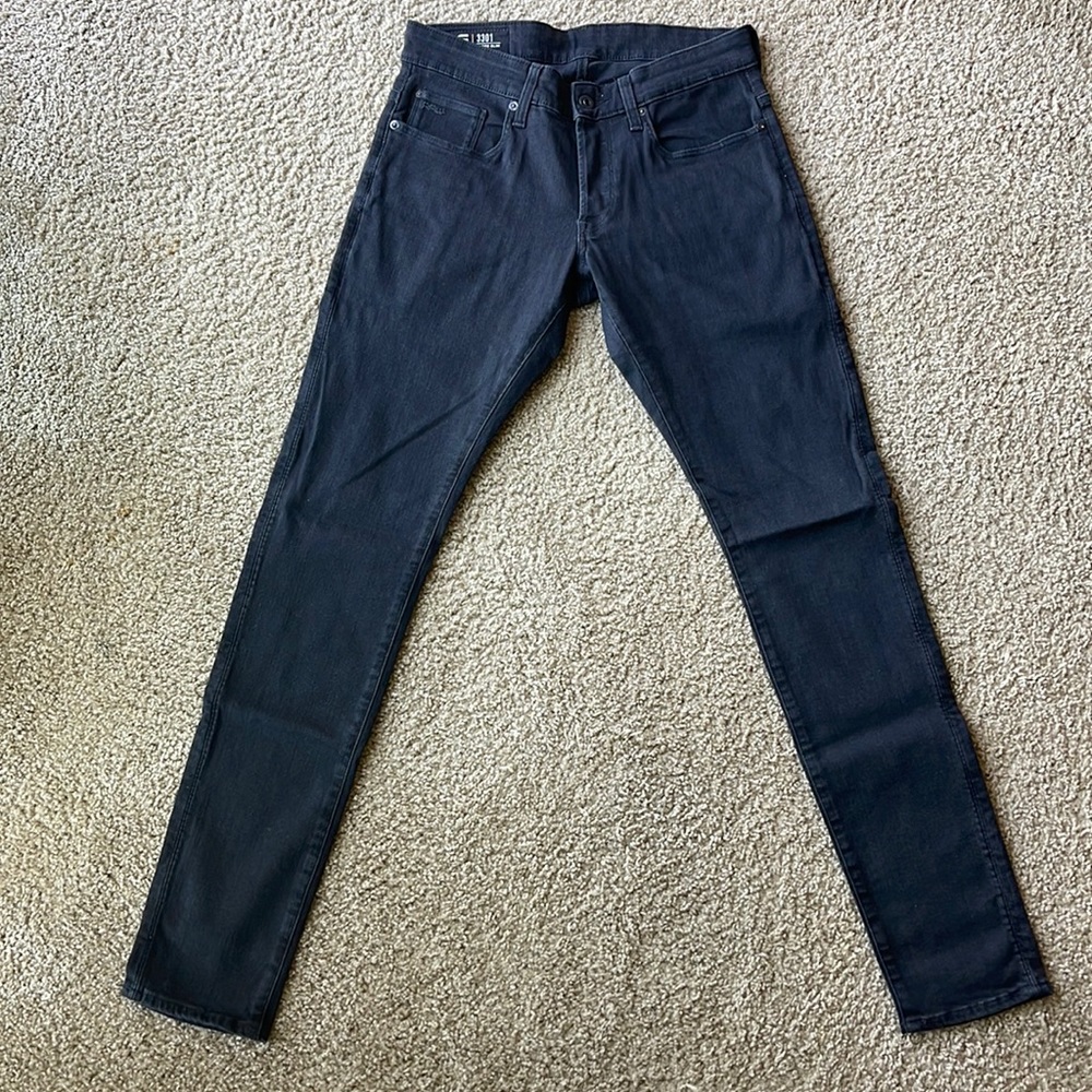 Mens G Star Raw 3301 super slim jeans